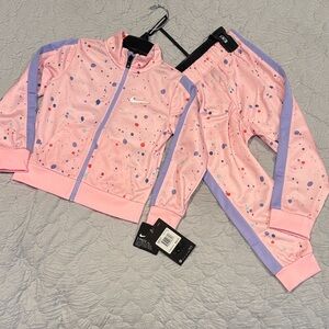 Nike Pink and Purple Splatter Tracksuit Set 3T NWT ARCTIC PUNCH